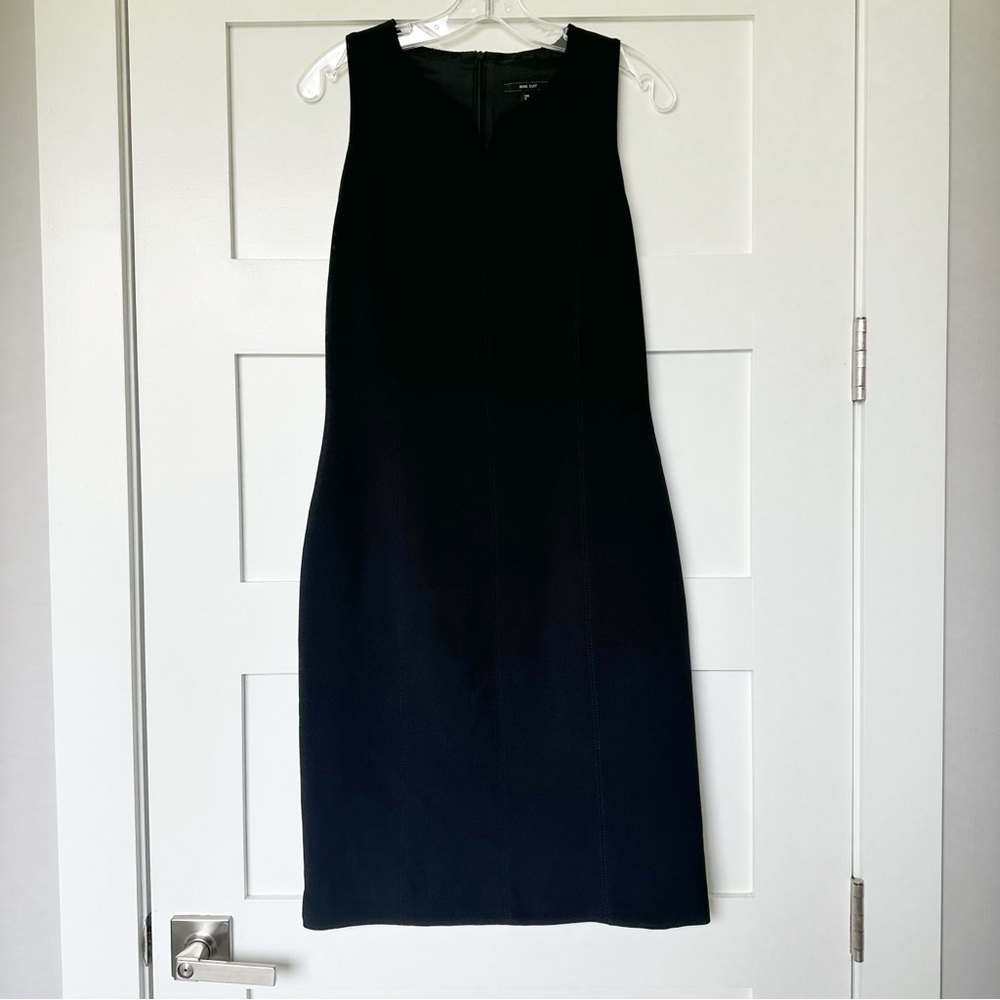 Mango Suit Black Sleeveless Pencil Dress